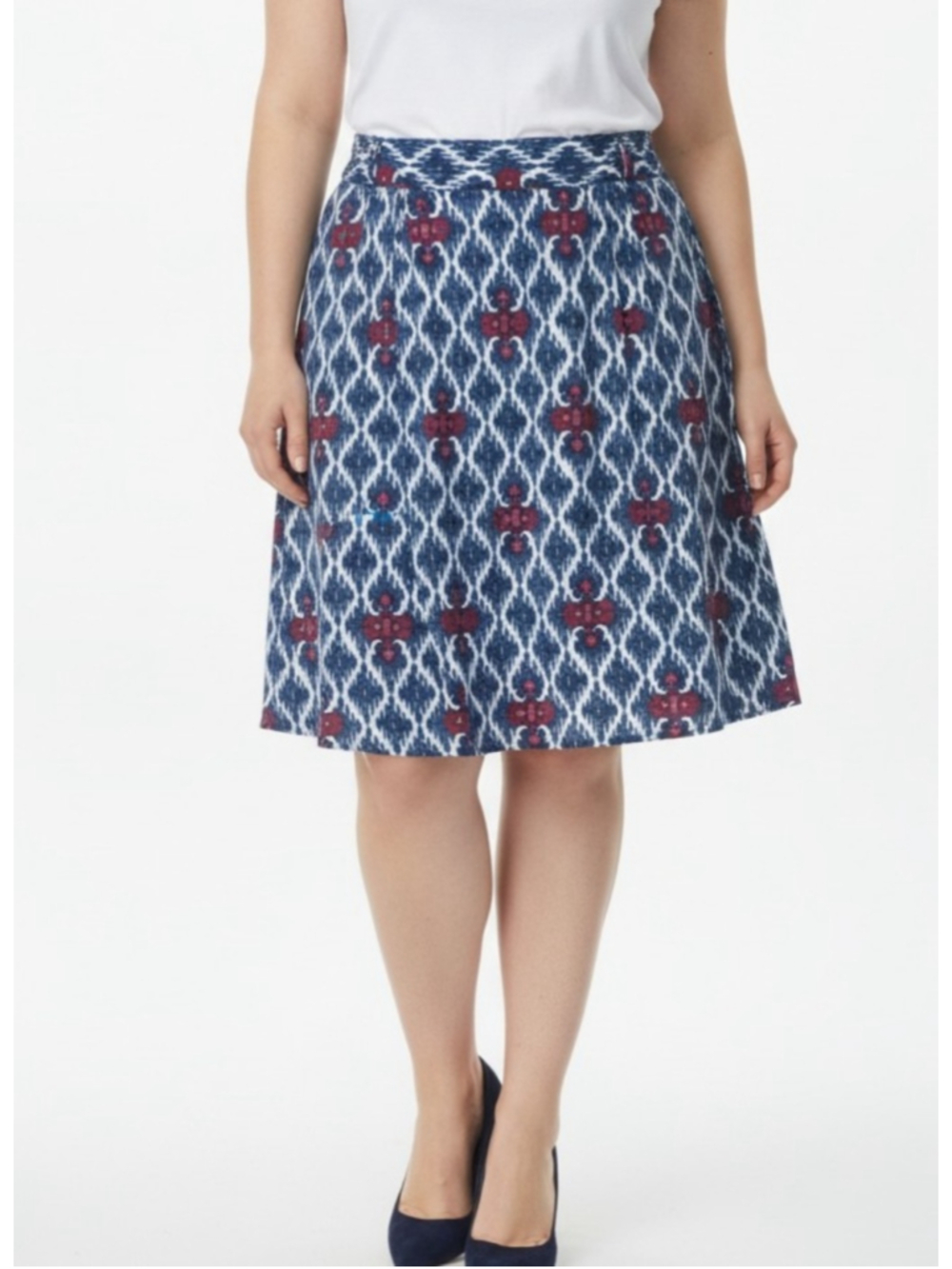 Concepts New York Skirt Red White Blue Size 2X